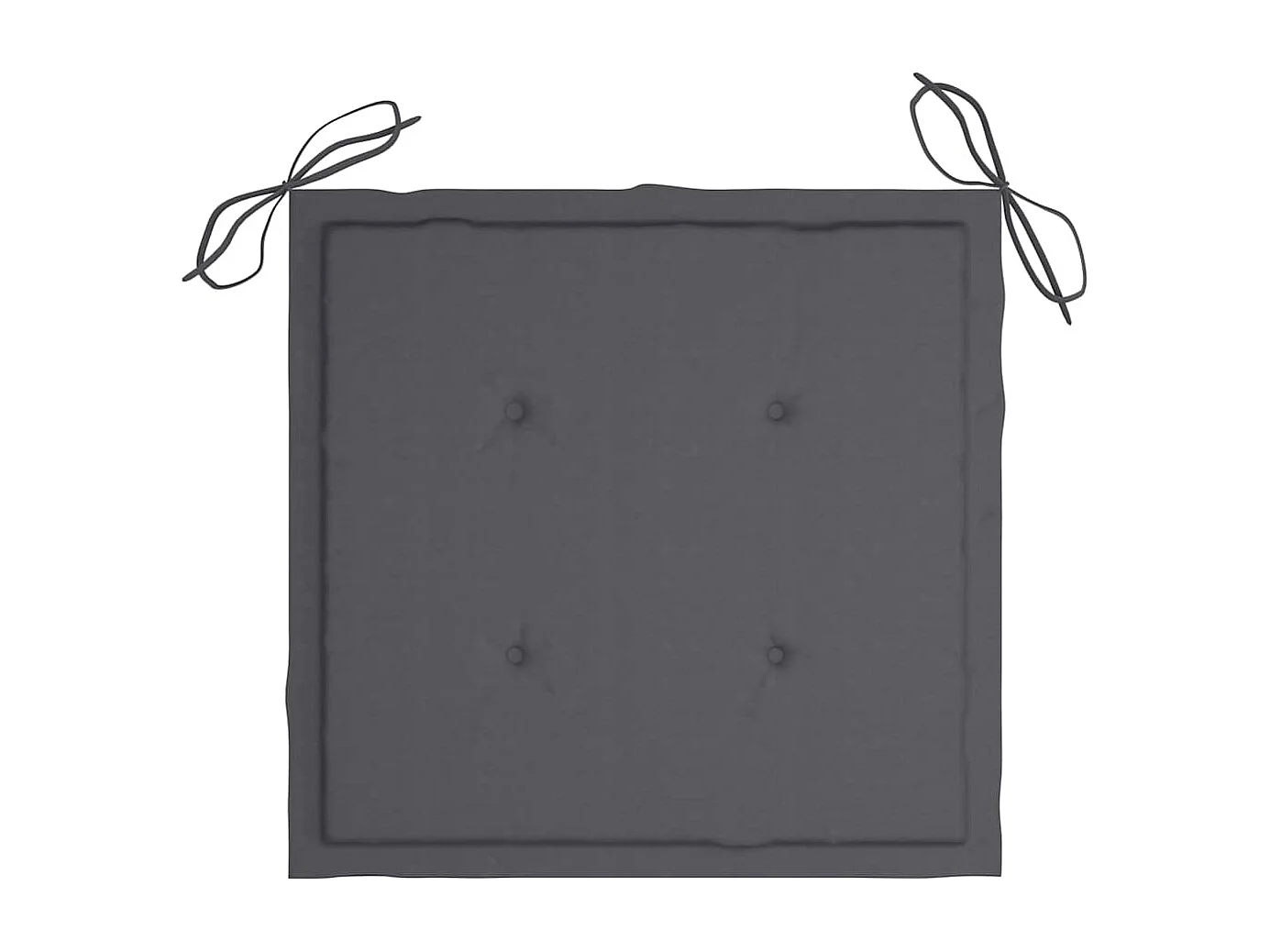 Chaises pliables de jardin lot de 2 avec coussins Bambou