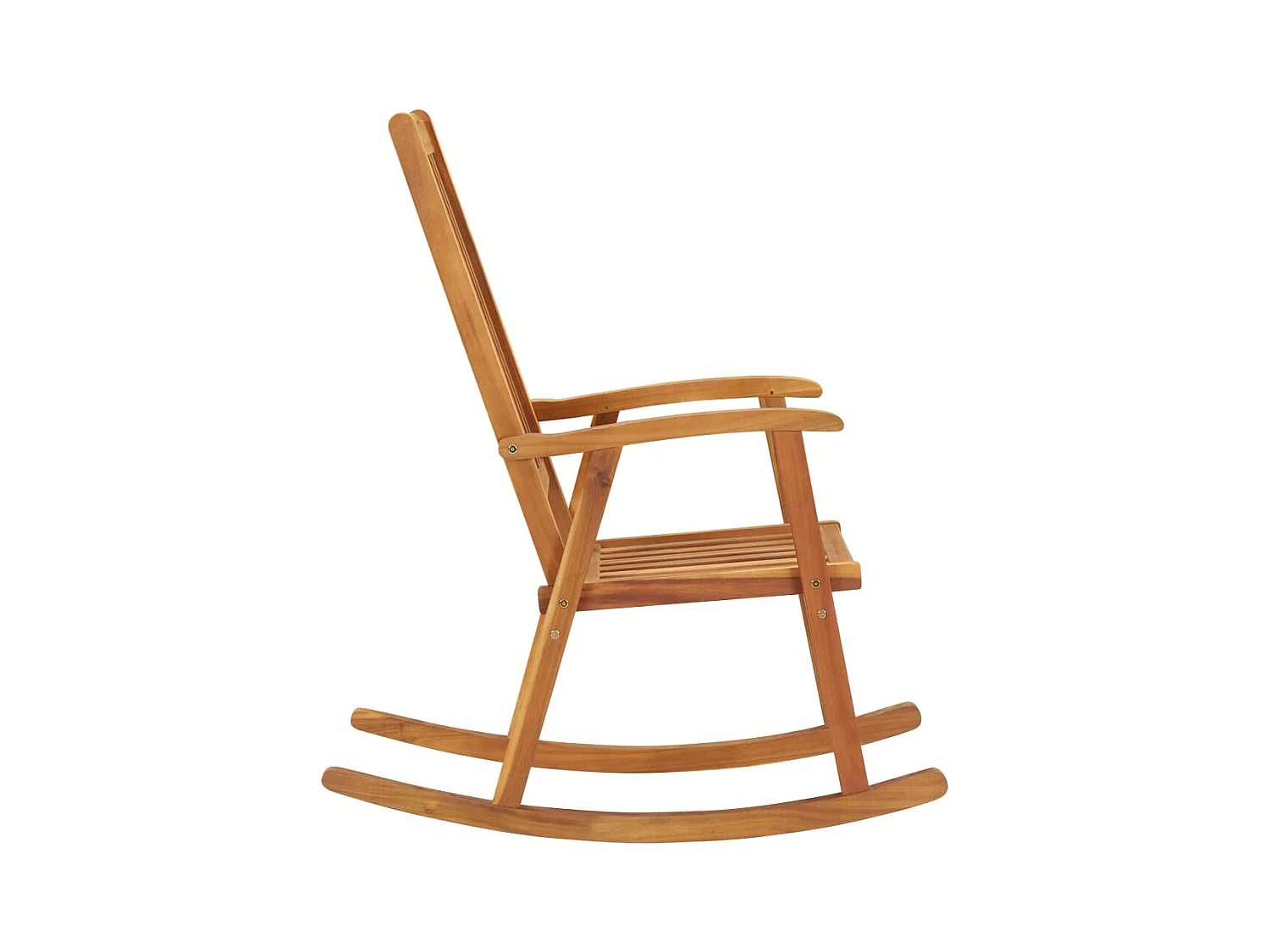 Schommelstoel met kussens Massief acaciahout