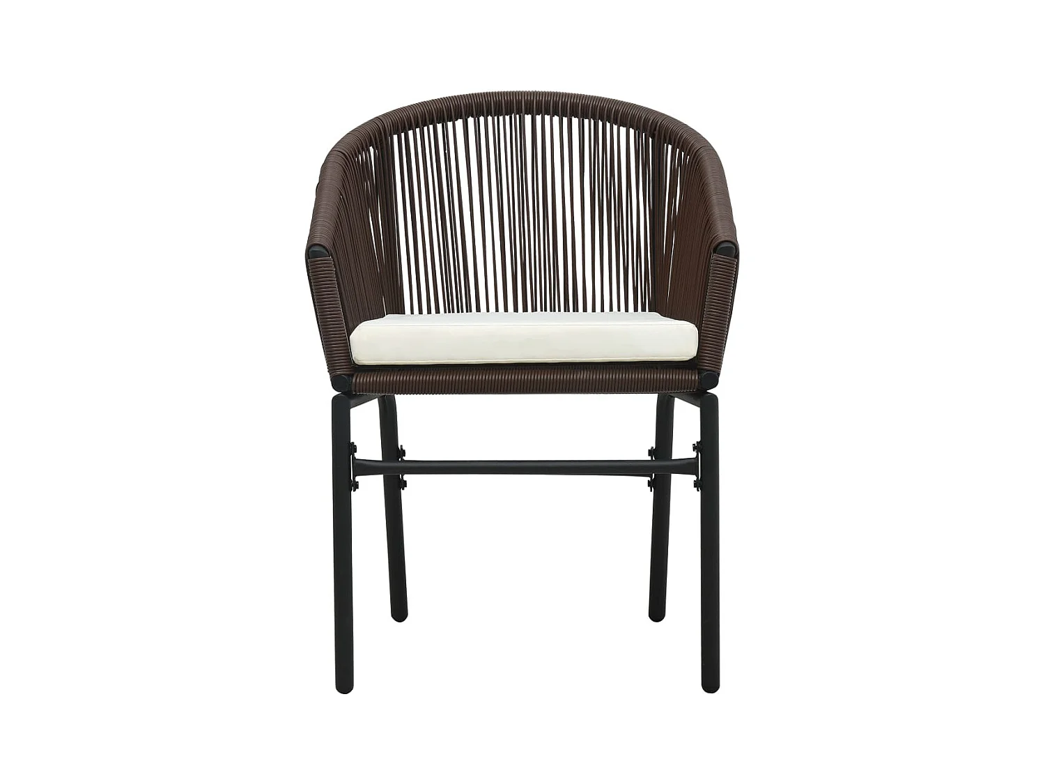 Tuinstoelen set van 2 Bruin PE rotan