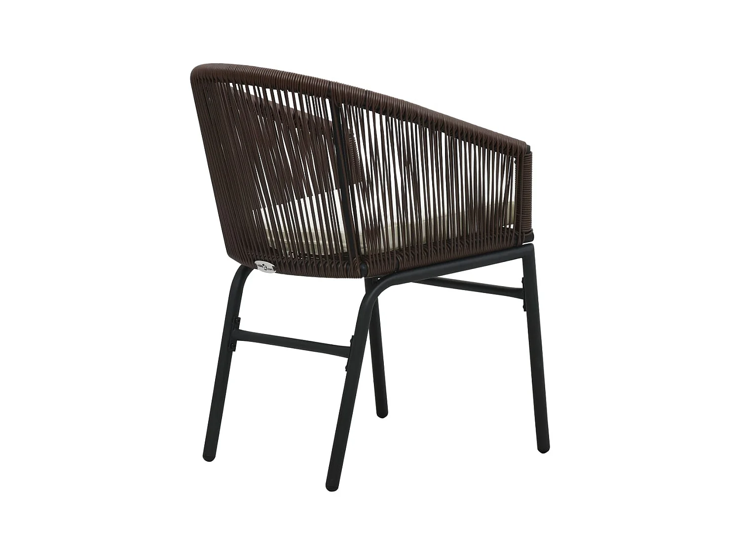 Tuinstoelen set van 2 Bruin PE rotan