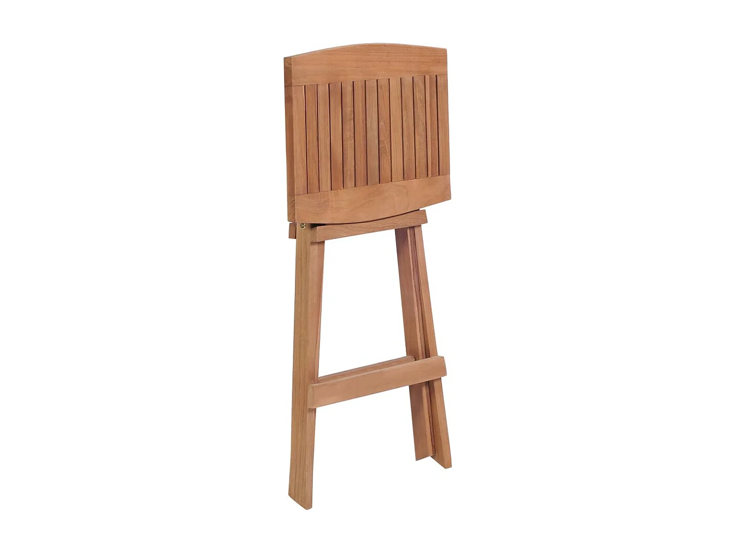 Juego de 4 taburetes de bar plegables de madera maciza de teca