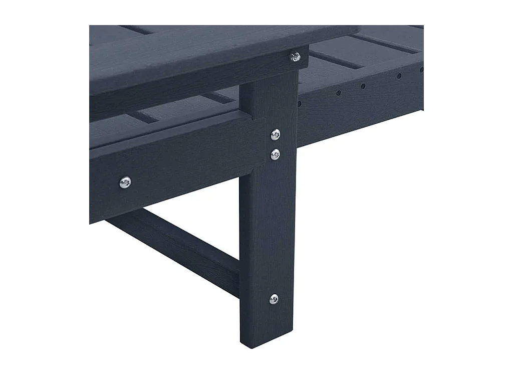 Ligstoel met kussen Marineblauw 73,5 x 92 x 90 cm Kunststof