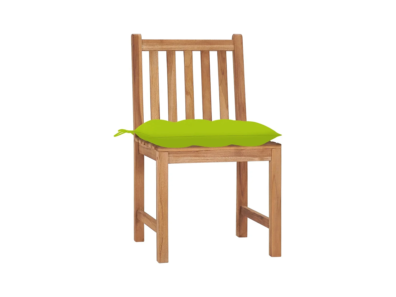 Tuinstoelen set van 4 met kussens Massief teakhout