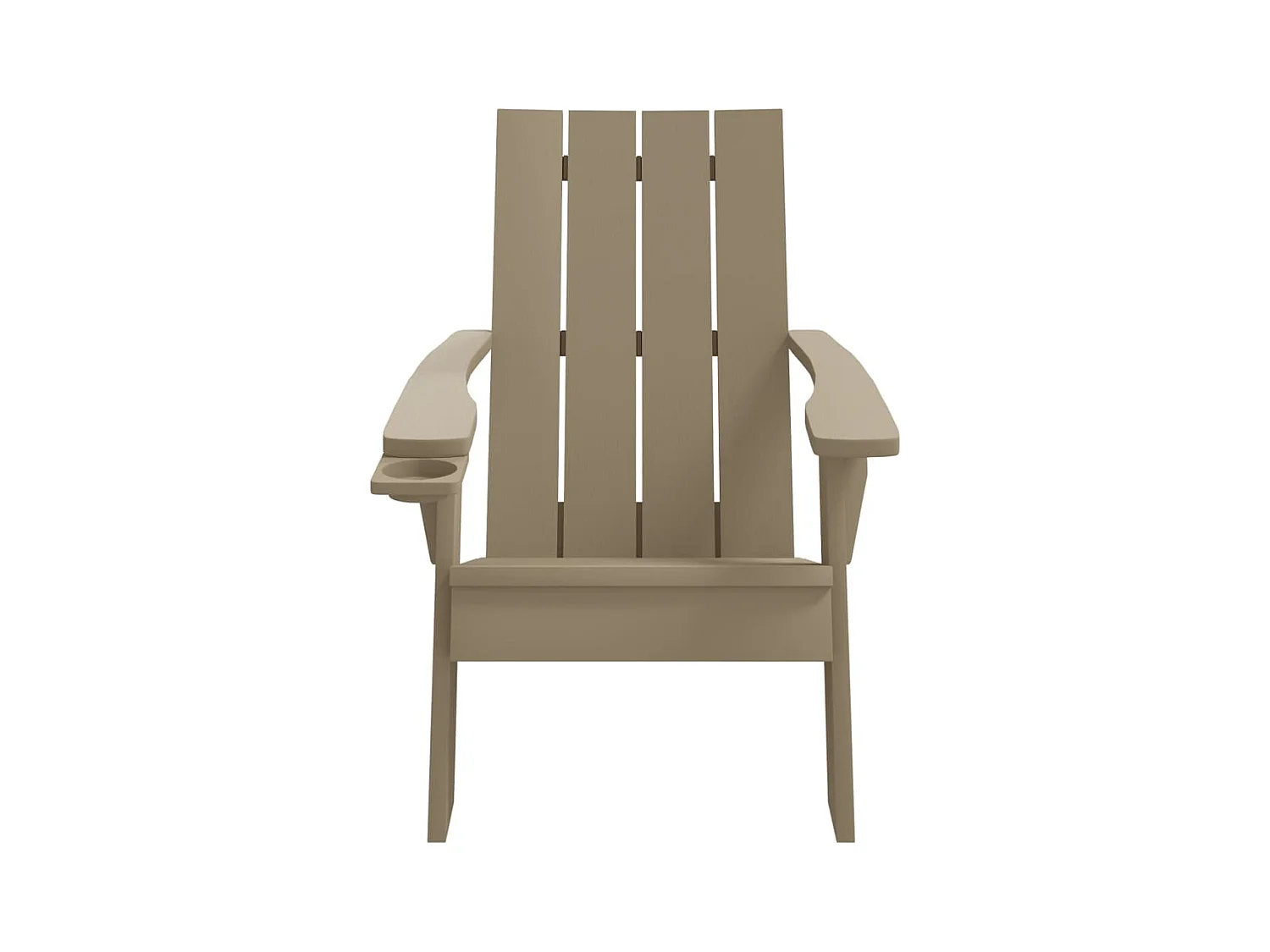 Adirondack tuinstoel lichtbruin 75x88,5x89,5 cm PP