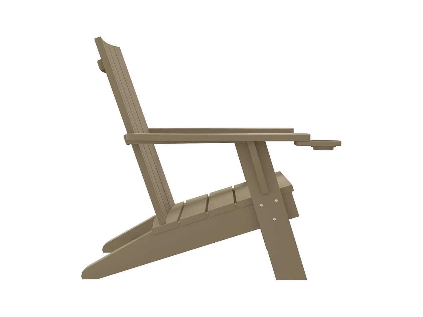 Adirondack tuinstoel lichtbruin 75x88,5x89,5 cm PP