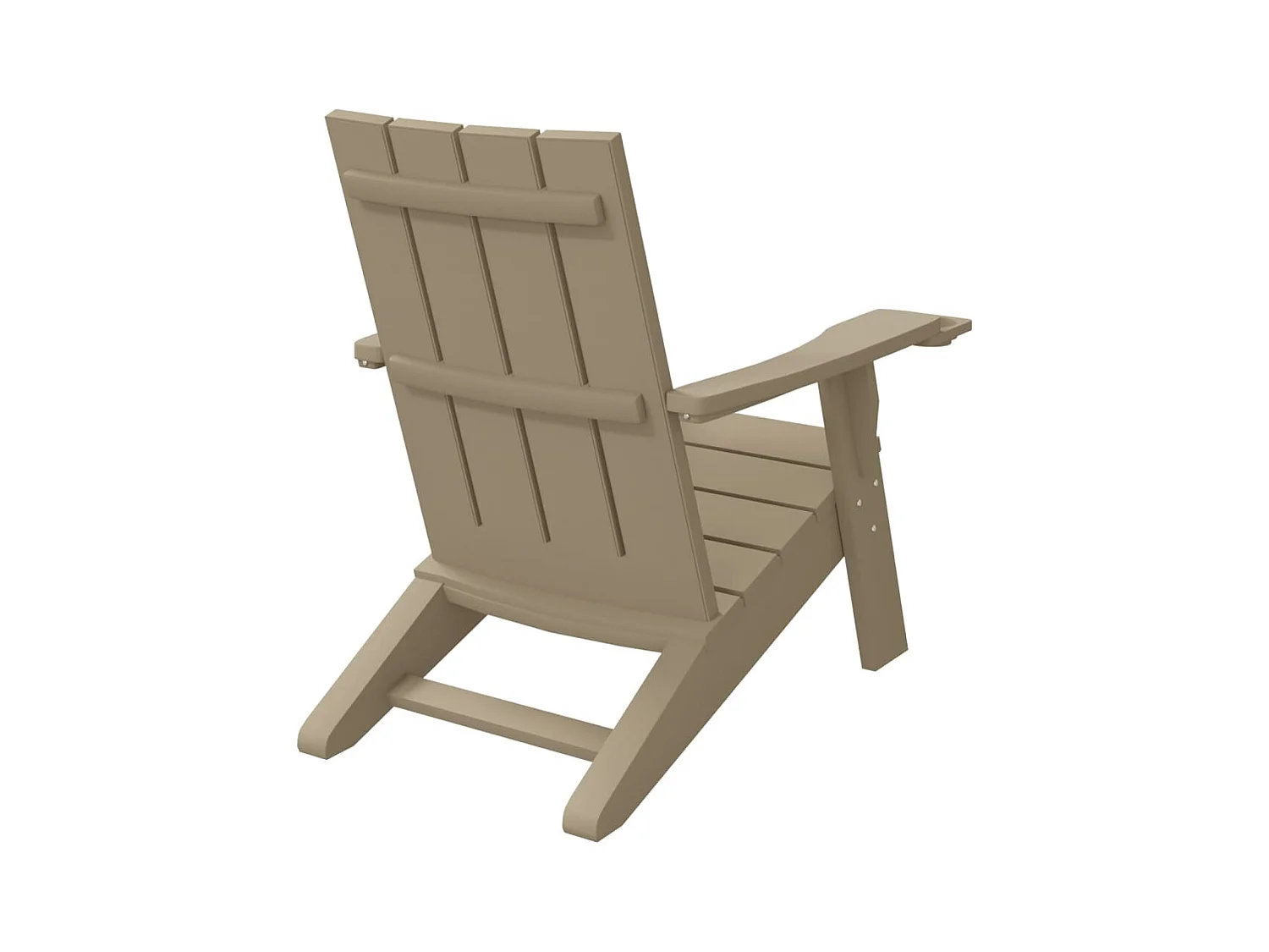 Adirondack tuinstoel lichtbruin 75x88,5x89,5 cm PP