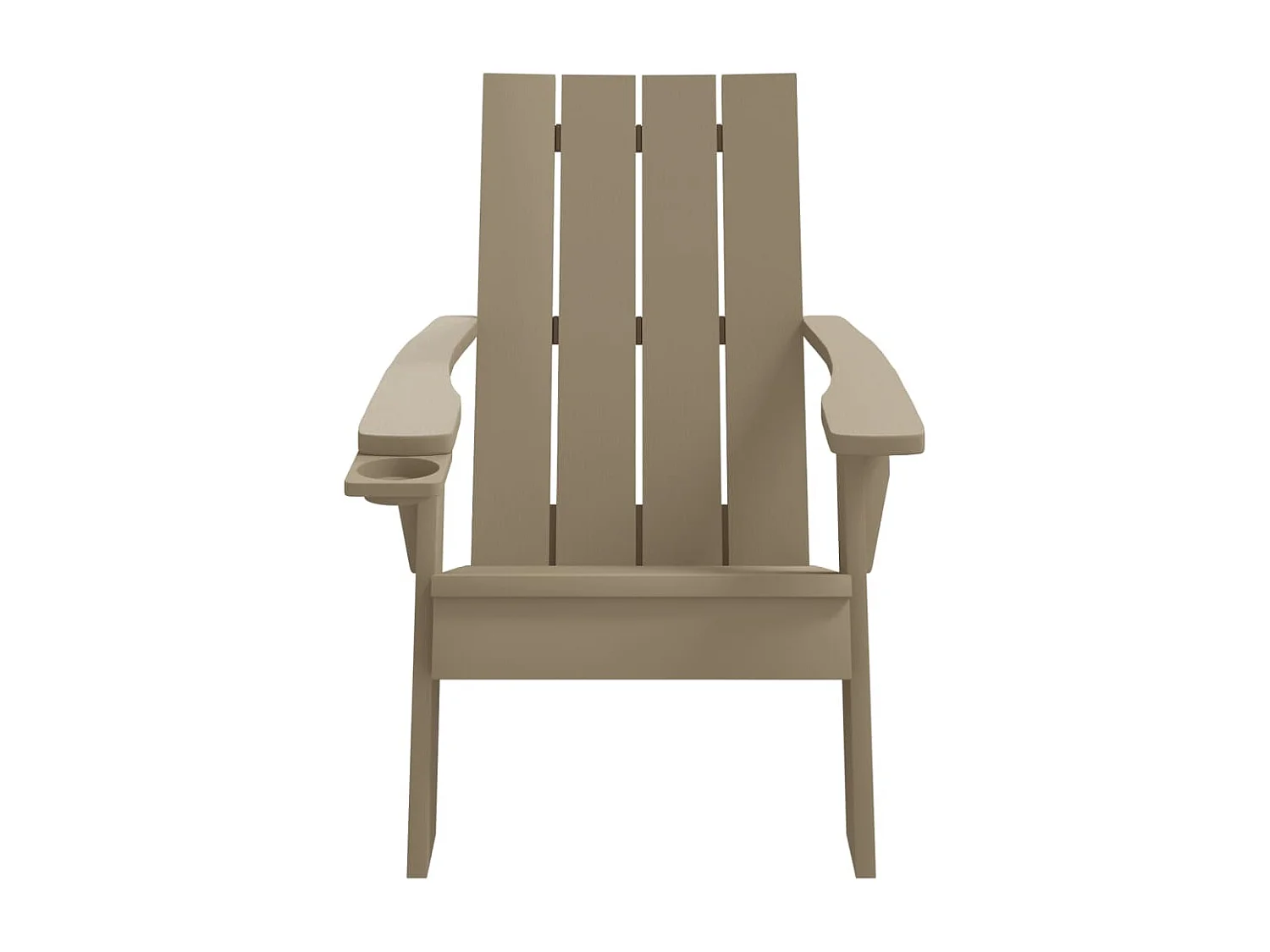 Chaise de jardin Adirondack marron clair 75x88,5x89,5 cm PP