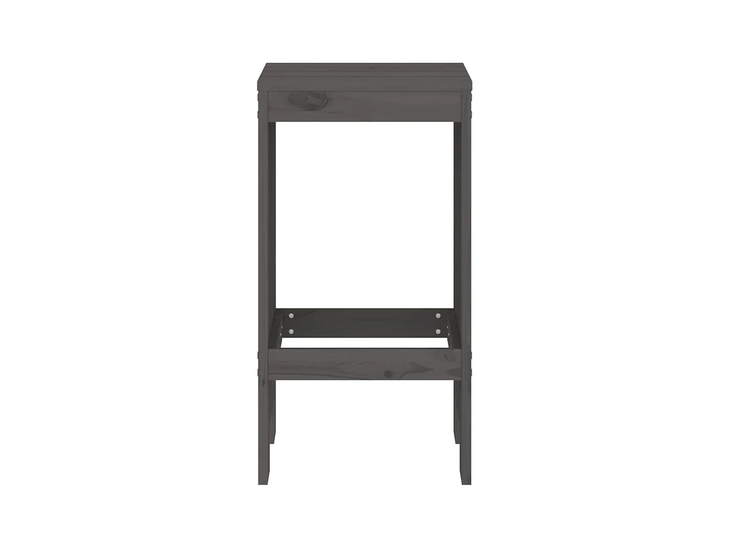 Barkrukken set van 2 40x36x75 cm massief grenenhout