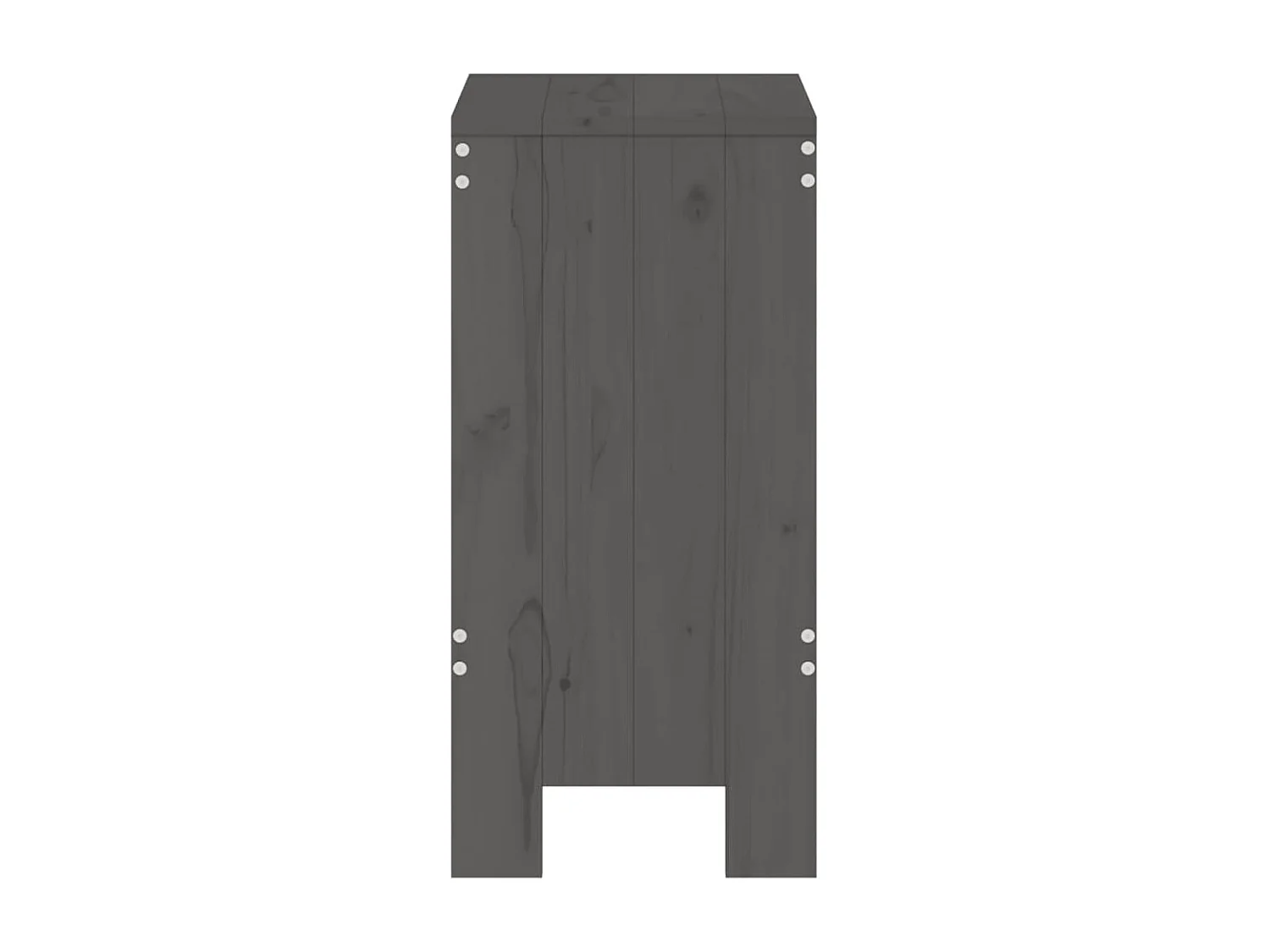 Tabourets de bar lot de 2 40x36x75 cm bois massif de pin