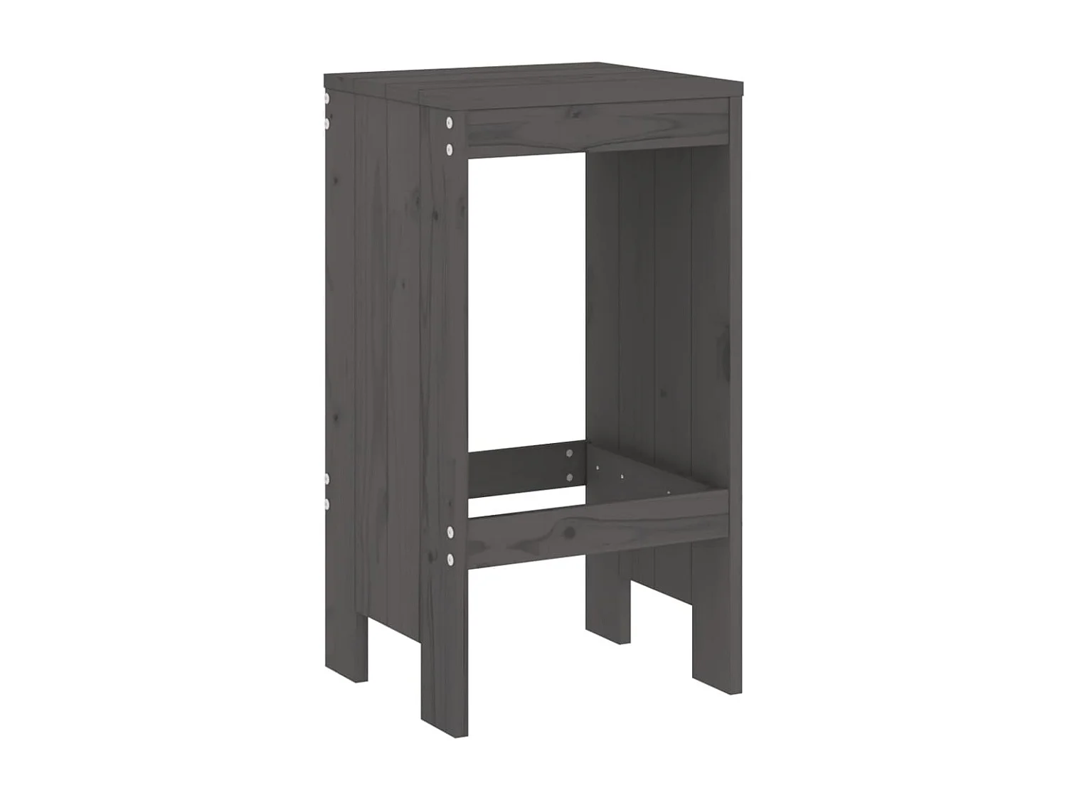 Tabourets de bar lot de 2 40x36x75 cm bois massif de pin