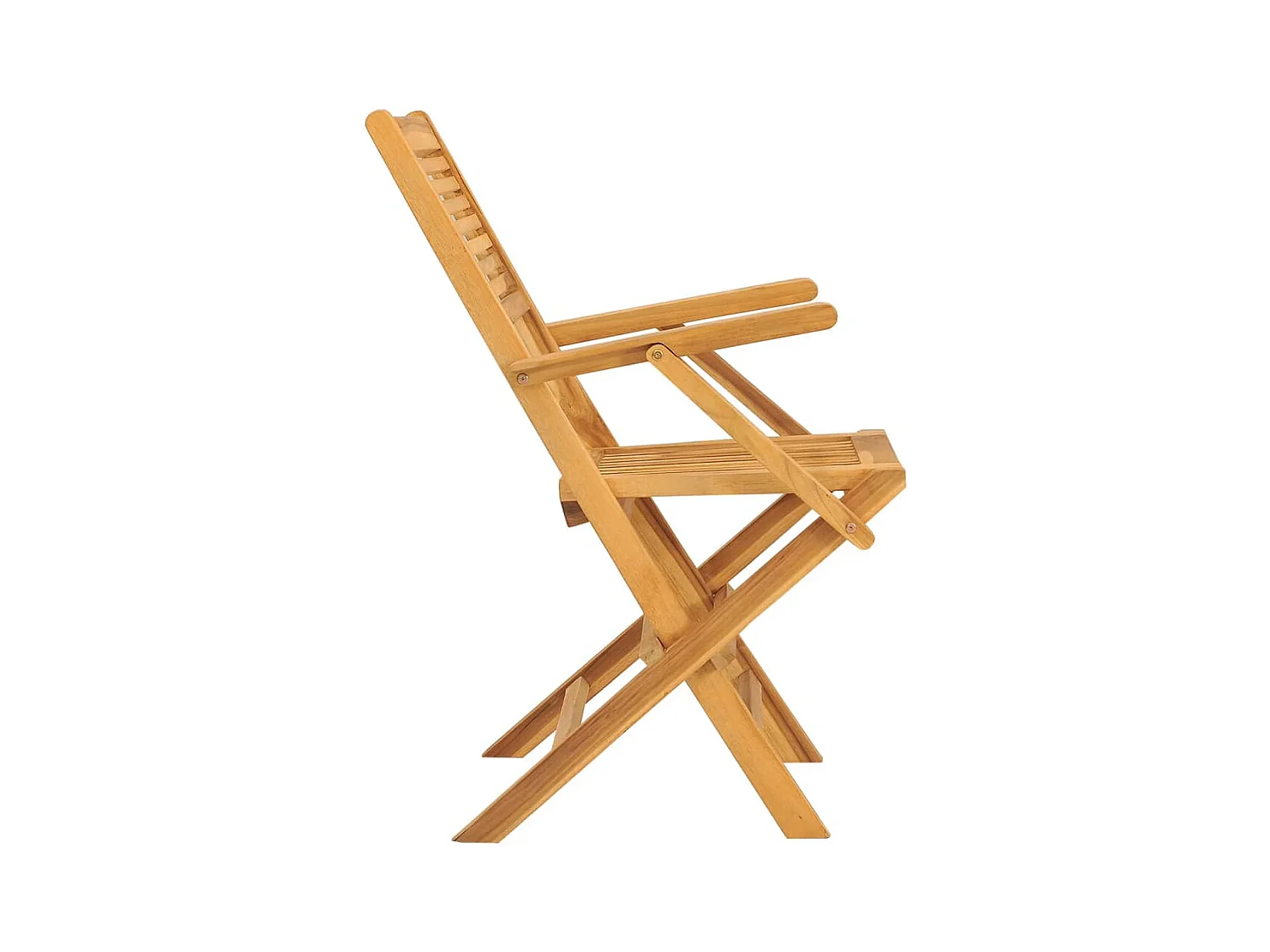 Opvouwbare tuinstoelen set van 2 55x62x90cm massief teakhout