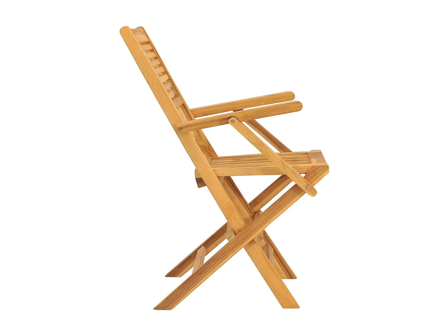 Chaises de jardin pliantes lot de 2 55x62x90cm bois massif teck