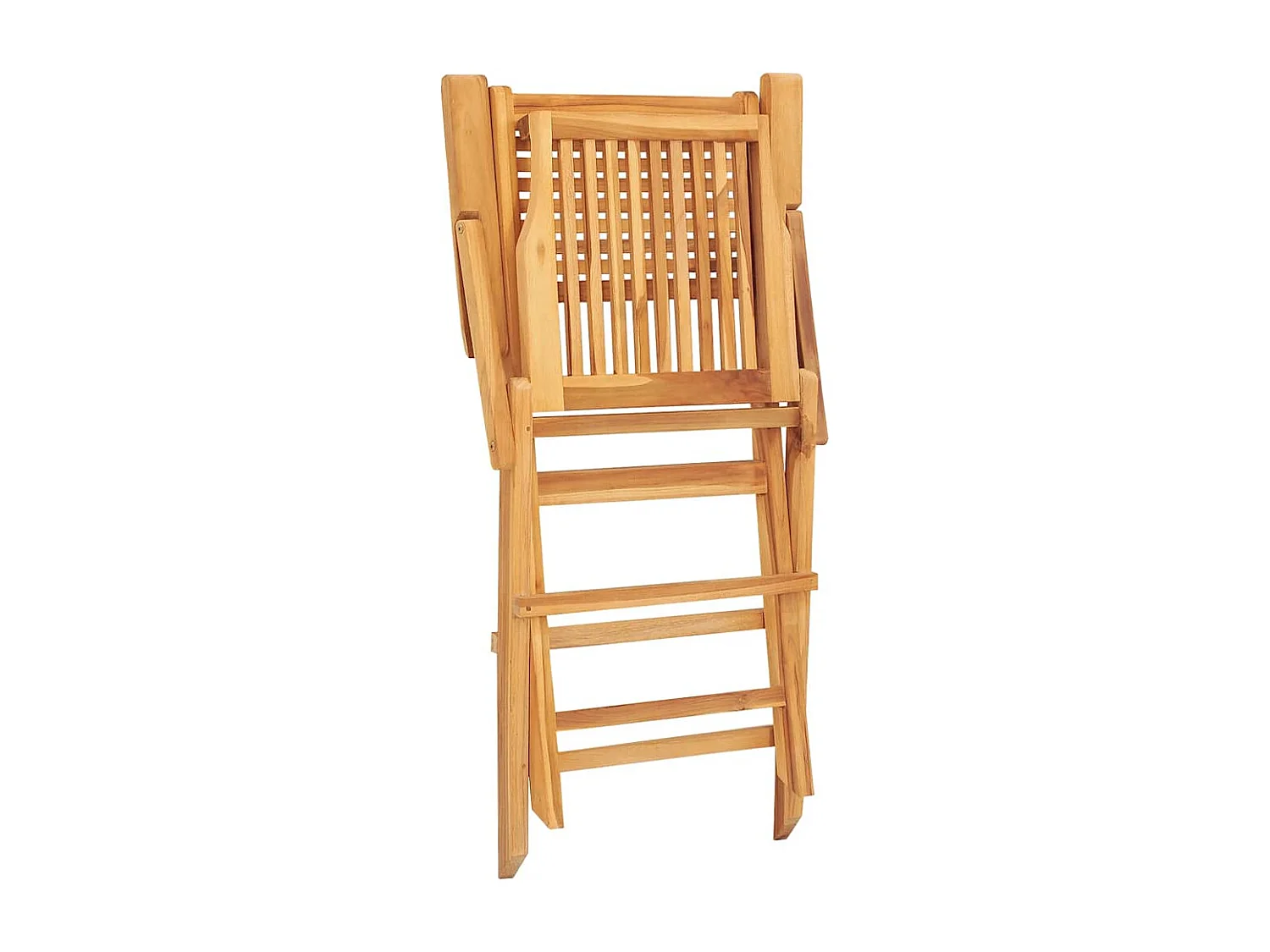 Chaises de jardin pliantes lot de 2 55x62x90cm bois massif teck