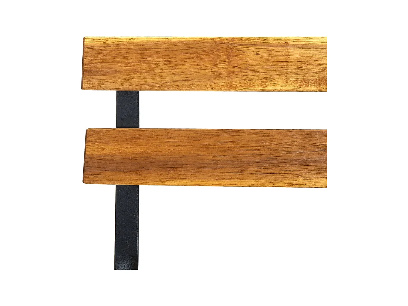 Set di 2 sedie pieghevoli da giardino in acciaio e legno massello di acacia