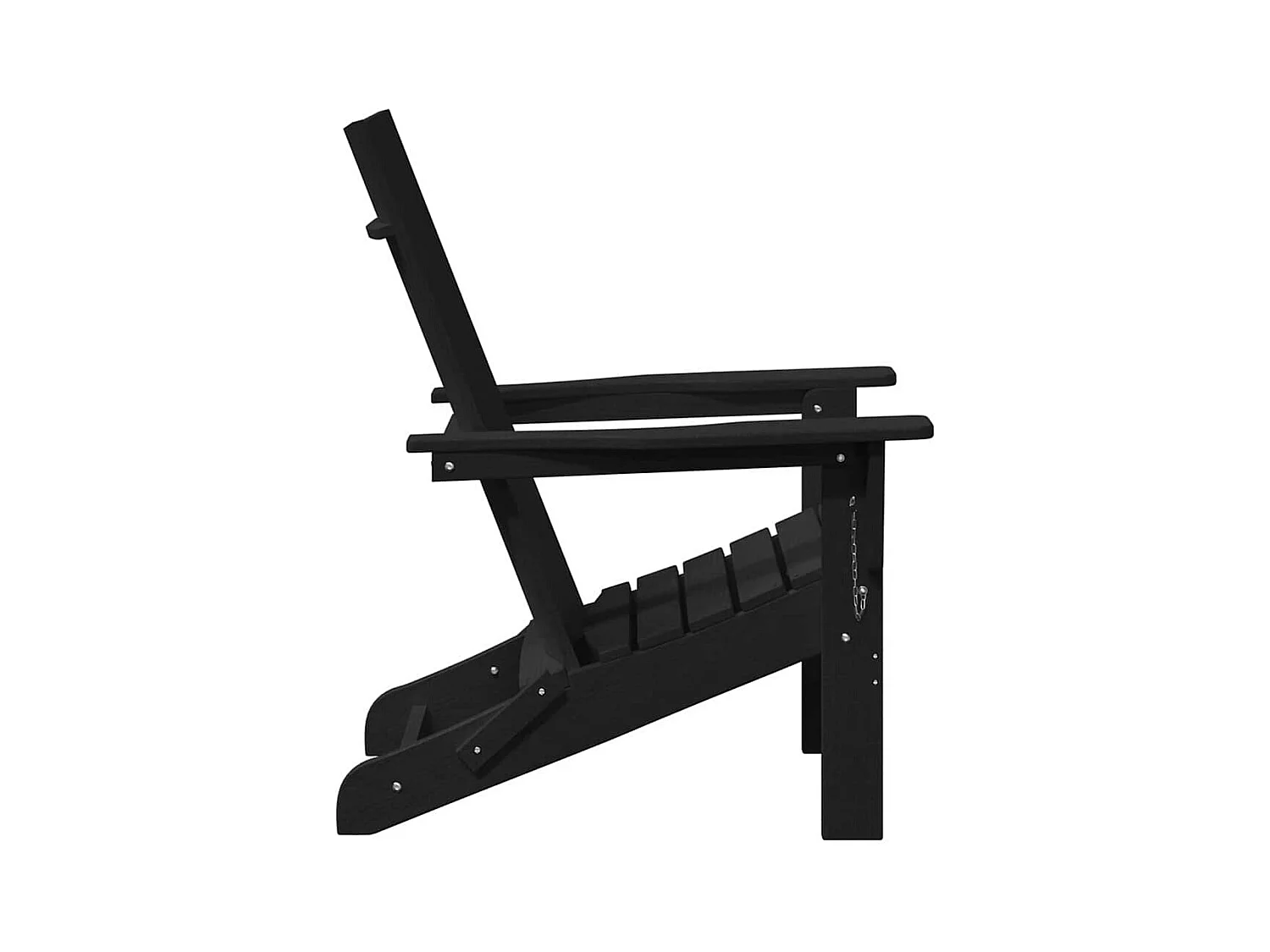 Mobilier de jardin lounge 2 pcs Noir 74.5 x 80.5 x 90cm