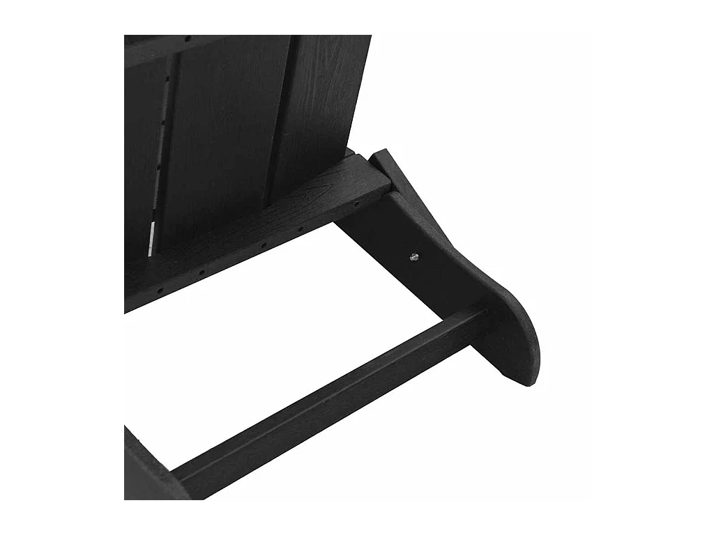 Mobilier de jardin lounge 2 pcs Noir 74.5 x 80.5 x 90cm