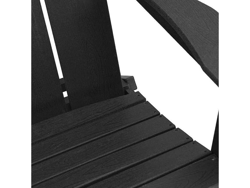 Mobilier de jardin lounge 2 pcs Noir 74.5 x 80.5 x 90cm