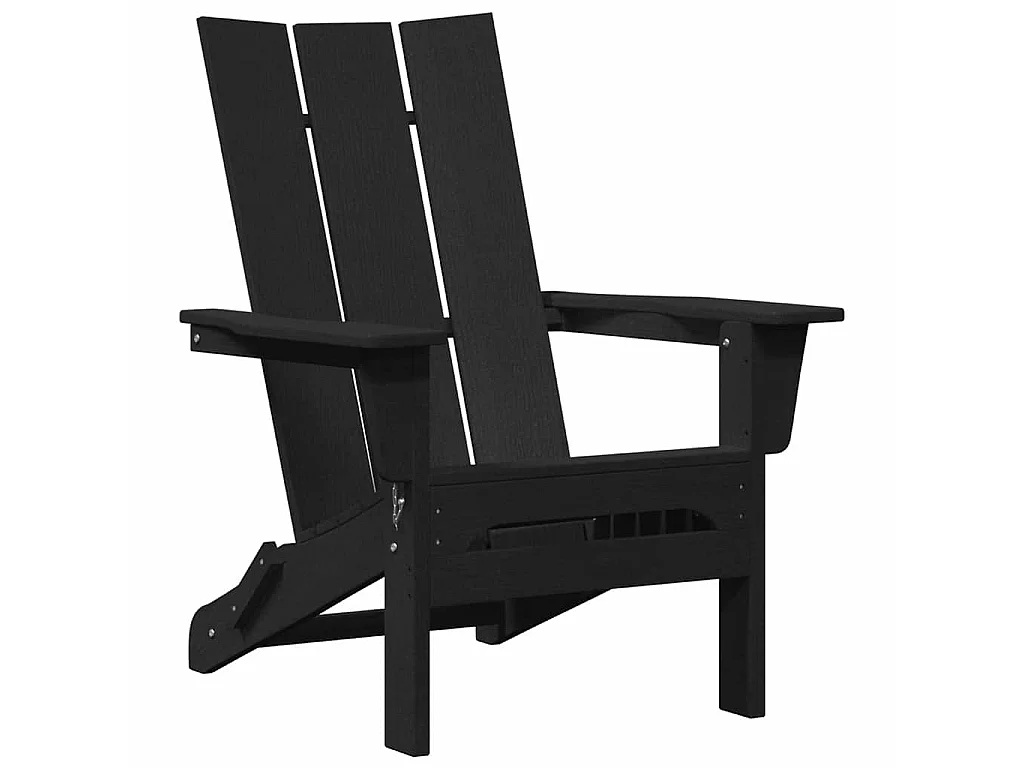 Mobilier de jardin lounge 2 pcs Noir 74.5 x 80.5 x 90cm
