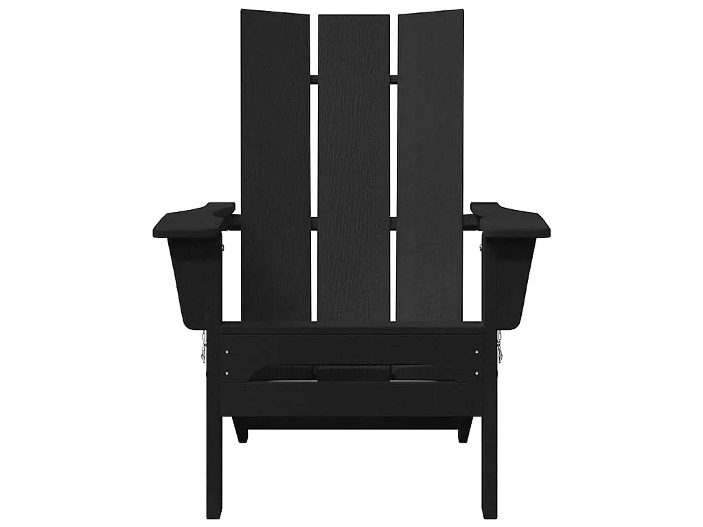 Mobilier de jardin lounge 2 pcs Noir 74.5 x 80.5 x 90cm