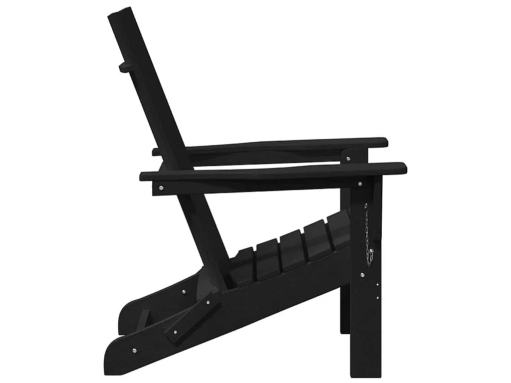 Mobilier de jardin lounge 2 pcs Noir 74.5 x 80.5 x 90cm