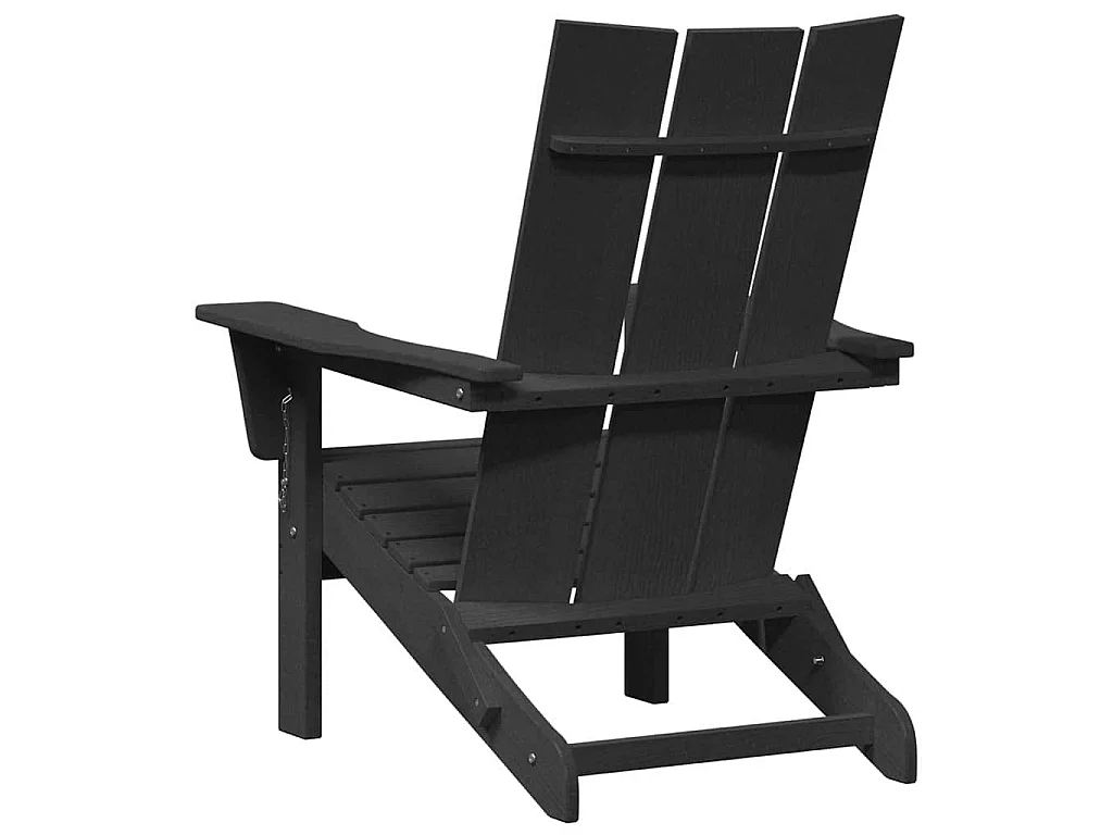 Mobilier de jardin lounge 2 pcs Noir 74.5 x 80.5 x 90cm