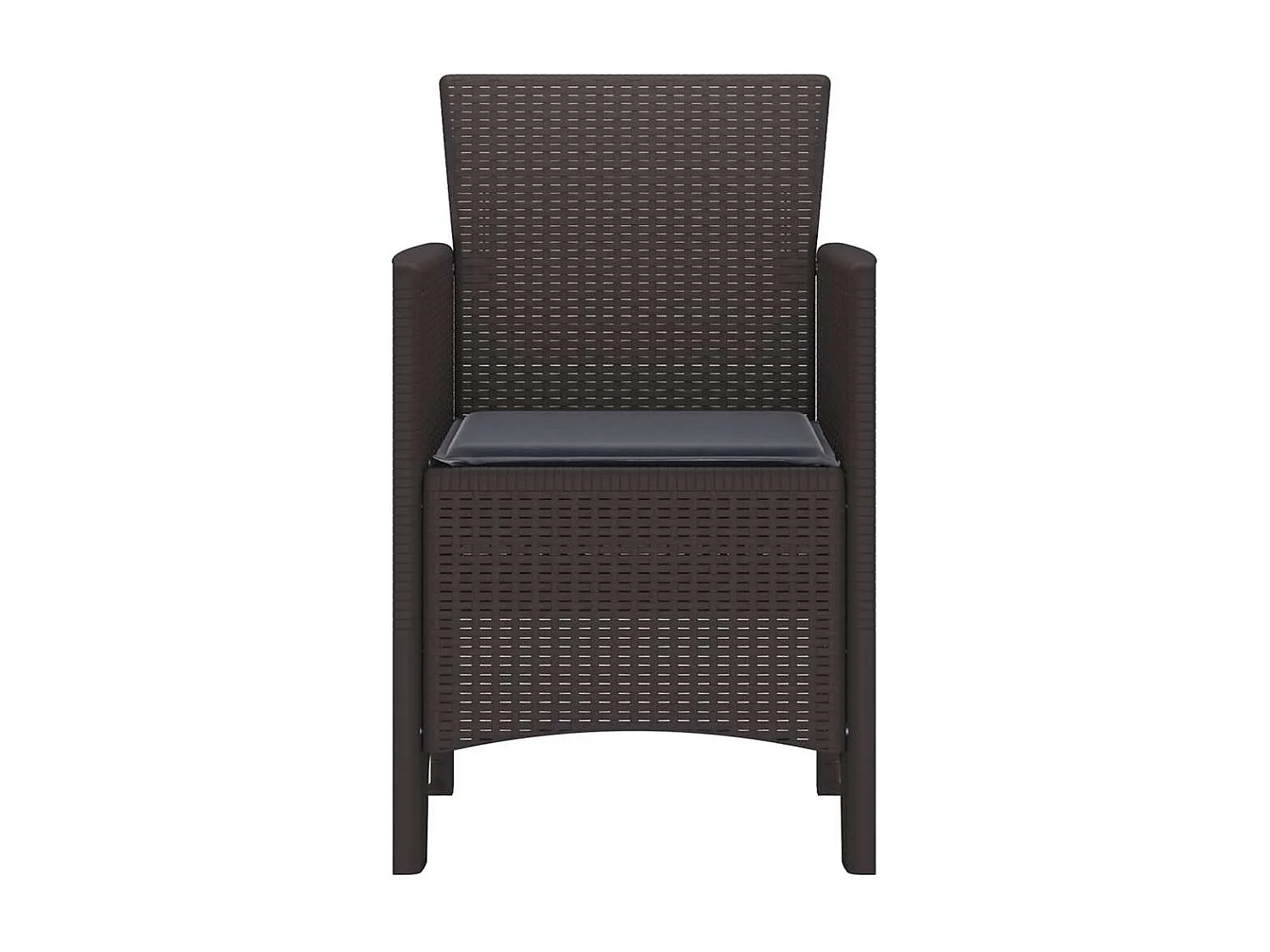 Sedia da giardino 2 pezzi Marrone 53 x 49 x 85 cm PP