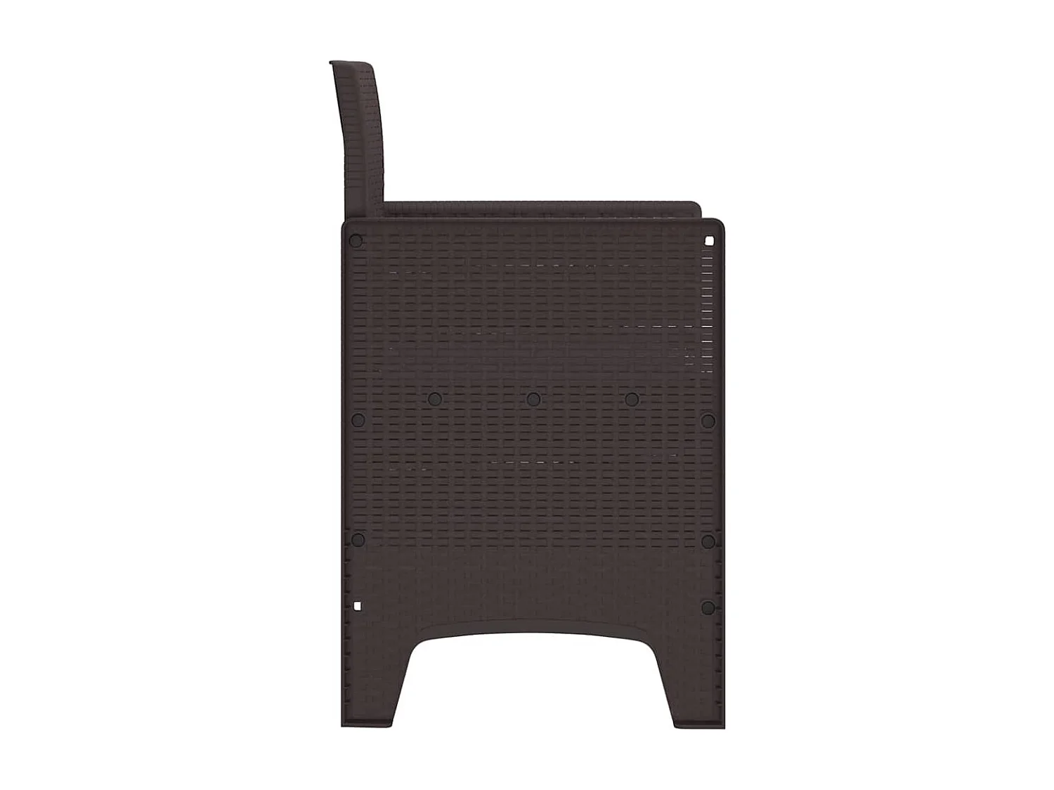 Sedia da giardino 2 pezzi Marrone 53 x 49 x 85 cm PP