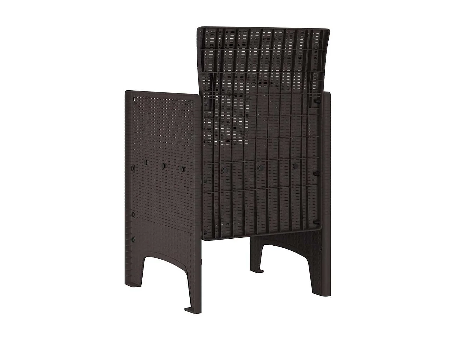 Sedia da giardino 2 pezzi Marrone 53 x 49 x 85 cm PP