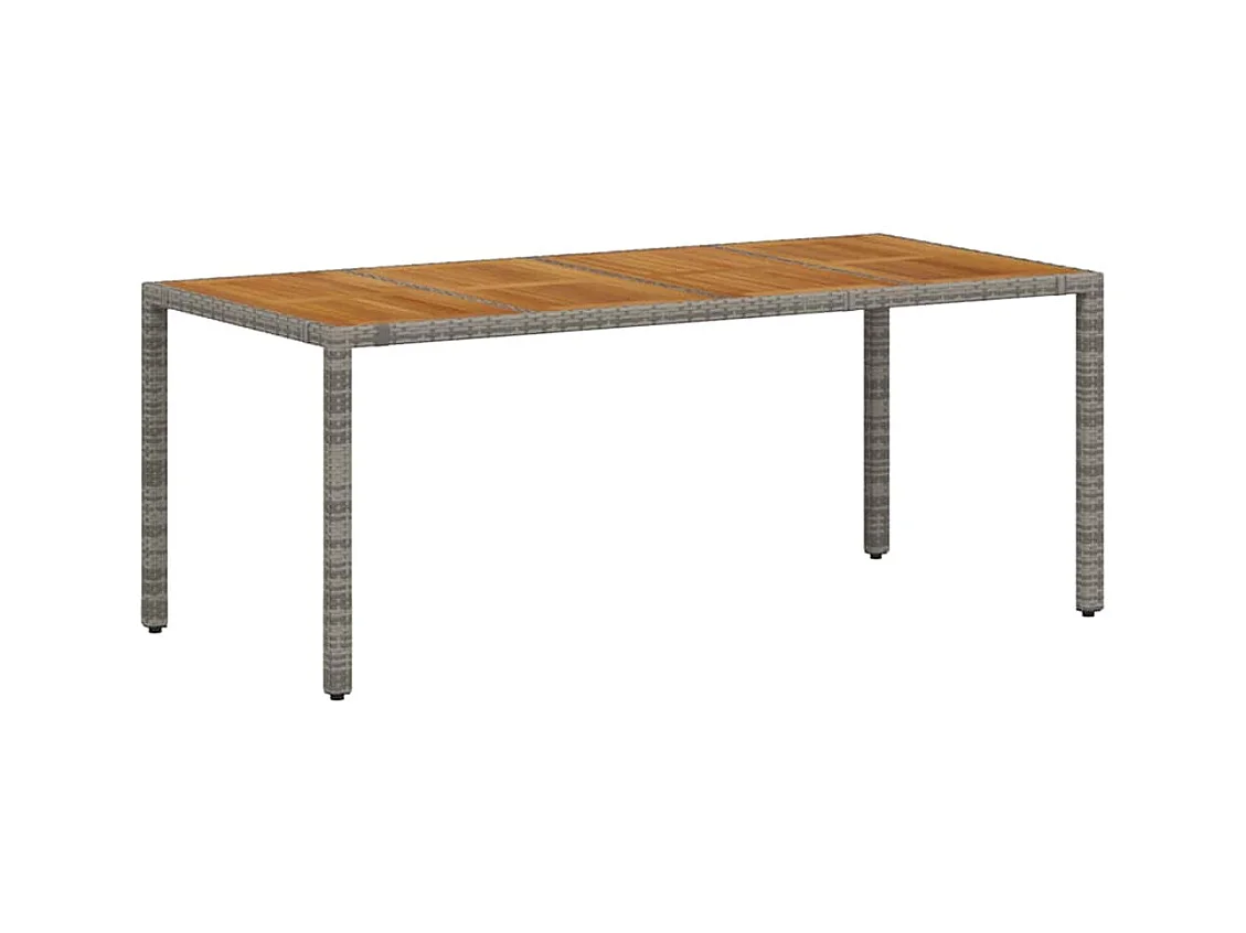 7-delige tuinset grijs