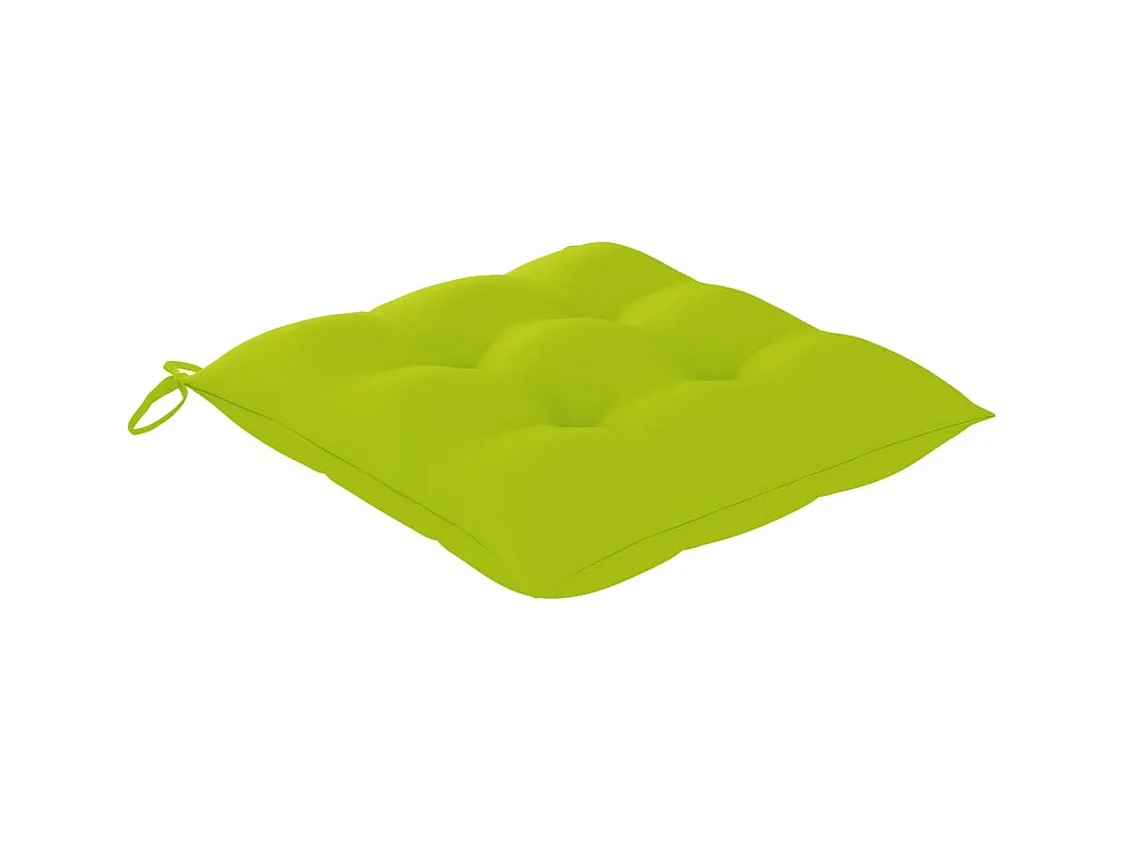 Tuinstoelen set van 2 met kussens Massief teakhout