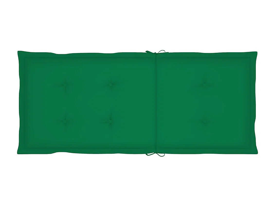 Chaises inclinables de jardin et coussins lot de 8 Teck solide