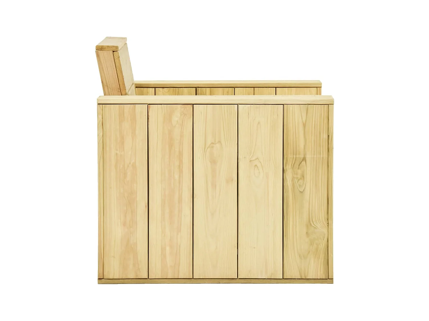 Tuinstoelen set van 2 89x76x76 cm Geïmpregneerd grenenhout