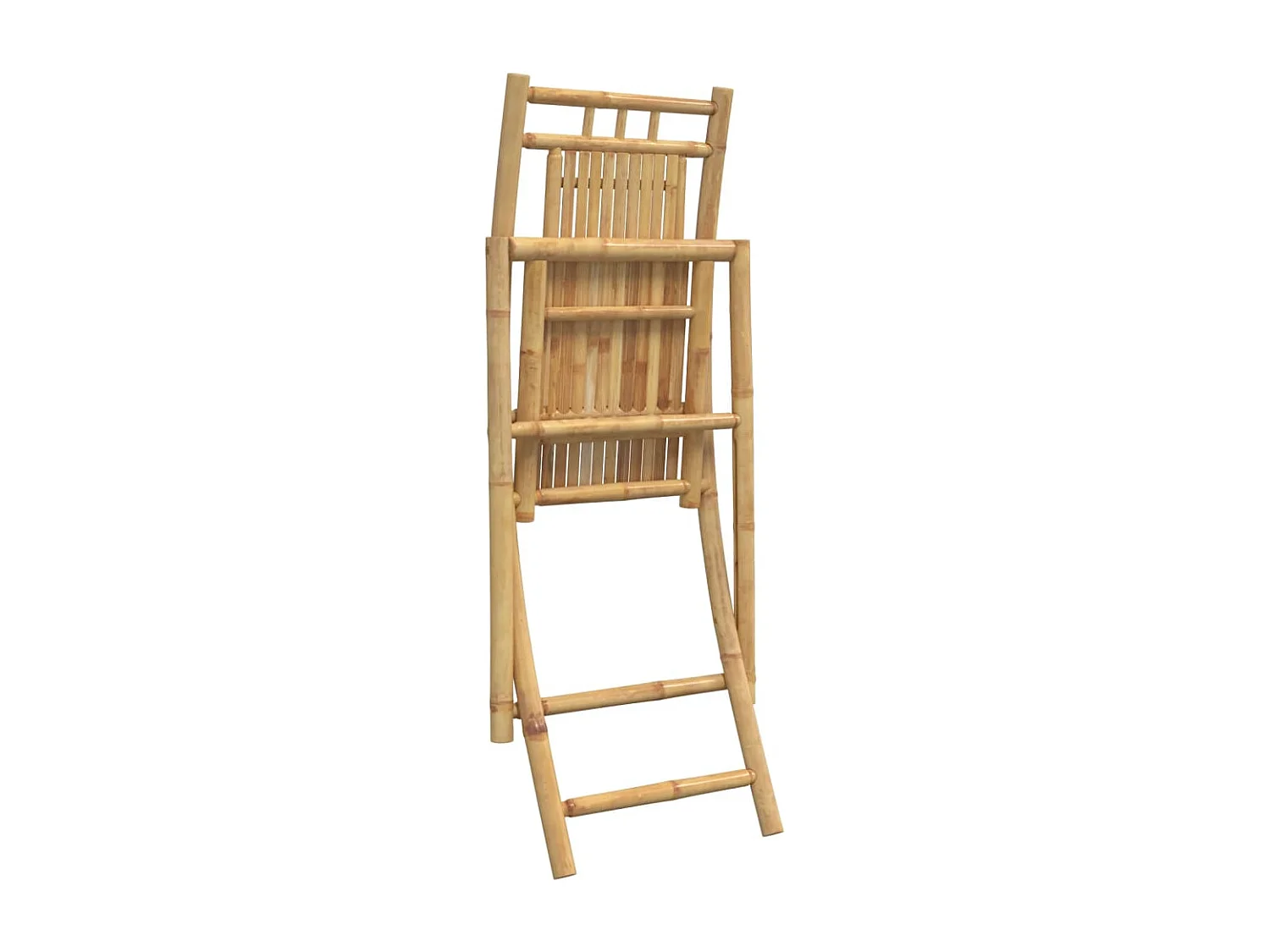 Opvouwbare tuinstoelen set van 8 46x66x99 cm bamboe
