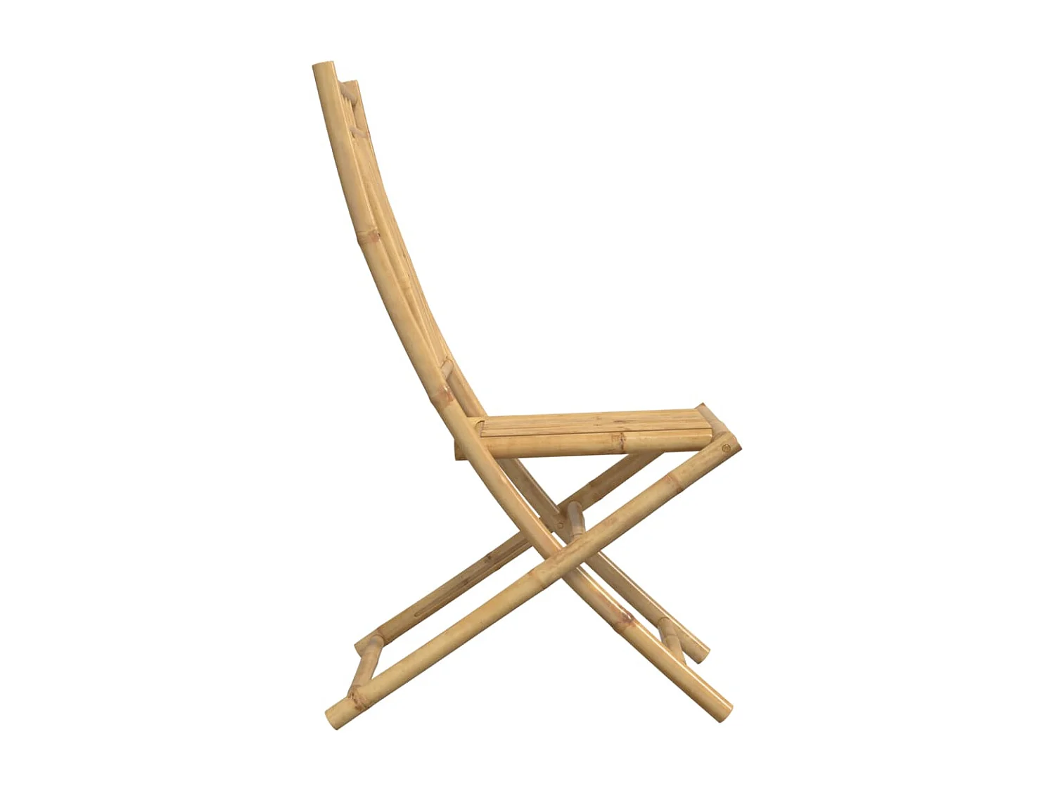 Chaises pliables de jardin lot de 8 46x66x99 cm bambou