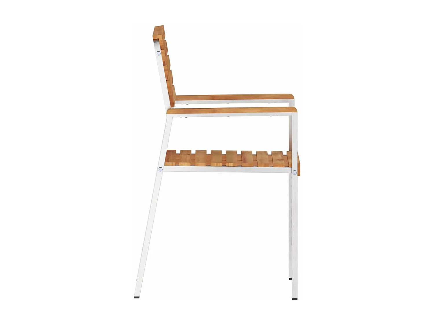 Sedia da giardino 6 pezzi Marrone 56 x 54,5 x 87 cm Teak massello