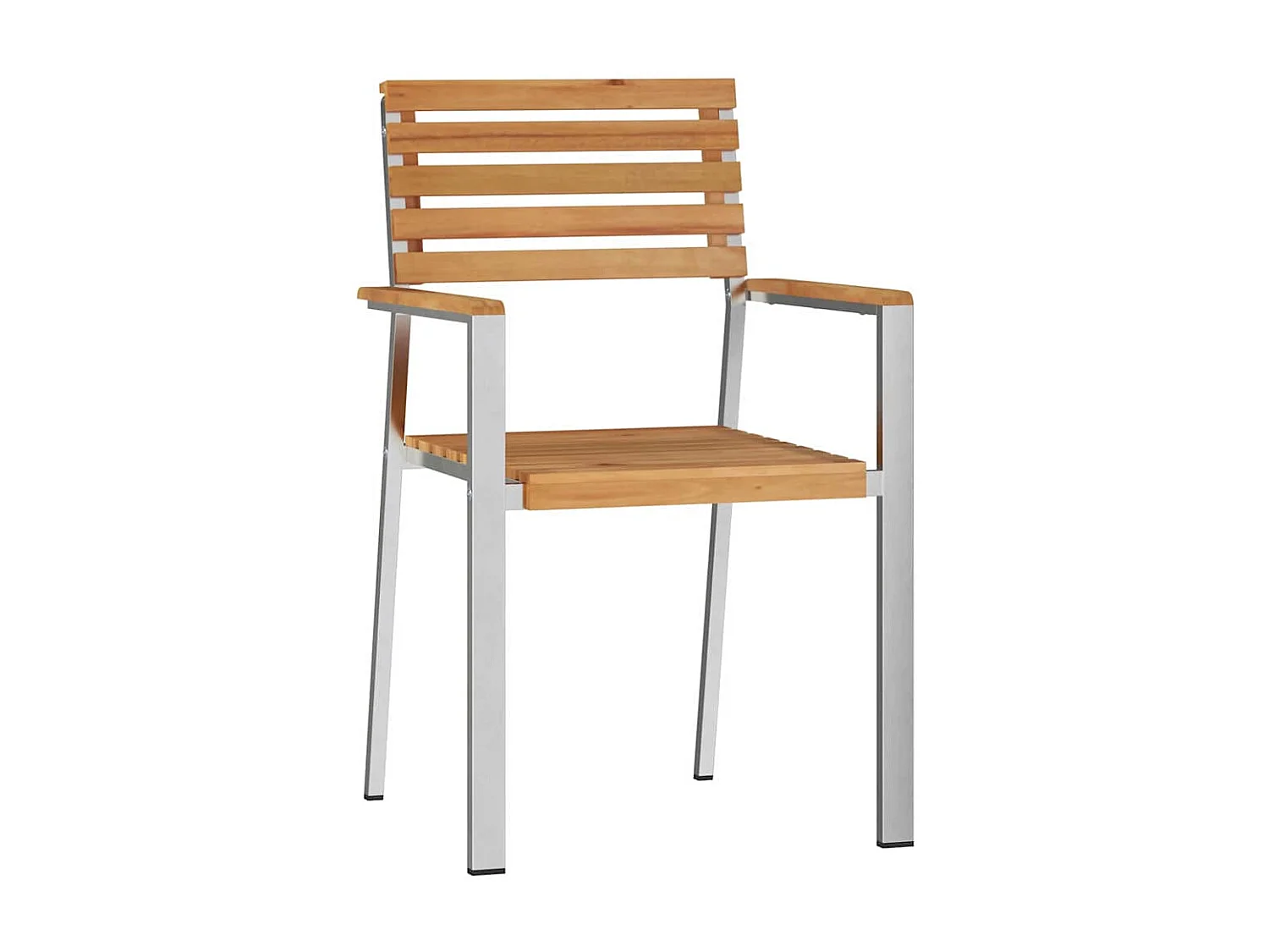 Tuinstoel 6 stuks Bruin 56 x 54,5 x 87 cm Massief teak