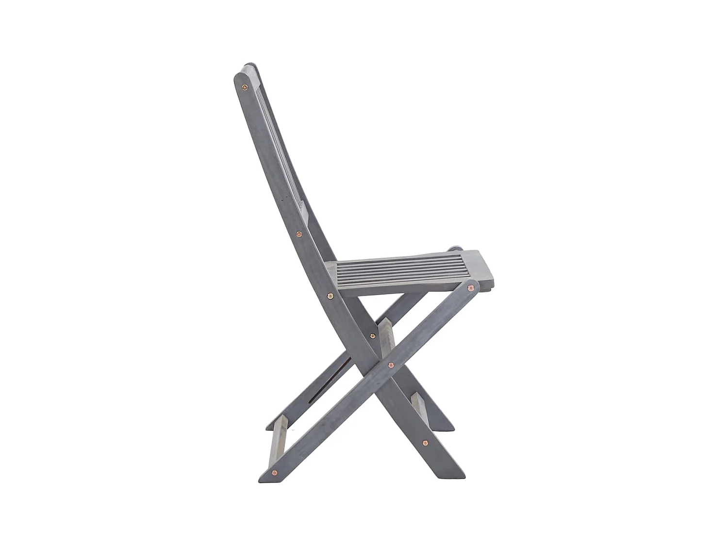 Chaises pliables d'extérieur lot de 8 Bois d'acacia solide