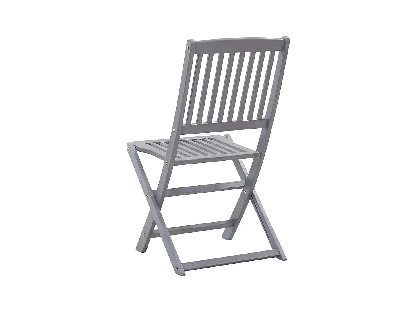 Chaises pliables d'extérieur lot de 8 Bois d'acacia solide