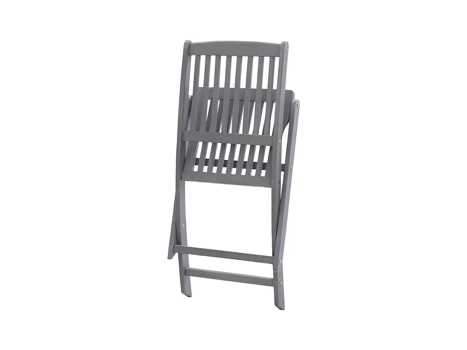 Chaises pliables d'extérieur lot de 8 Bois d'acacia solide
