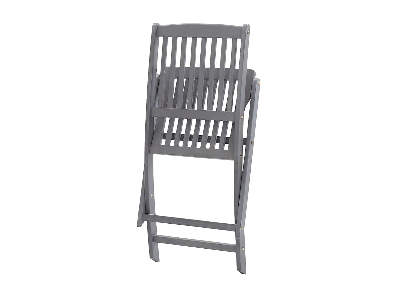 Chaises pliables d'extérieur lot de 8 Bois d'acacia solide