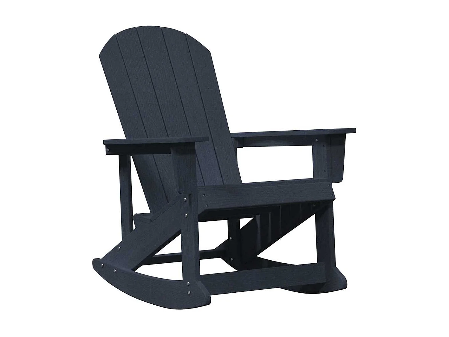 Chaise Adirondack à bascule Bleu marine 73.5 x 92 x 90 cm