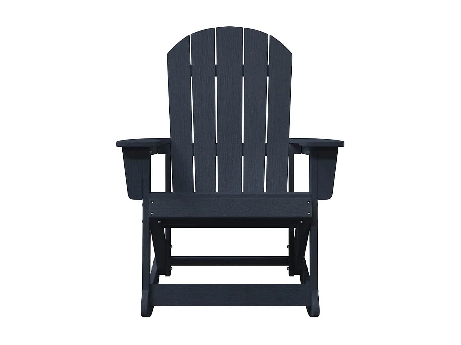 Chaise Adirondack à bascule Bleu marine 73.5 x 92 x 90 cm