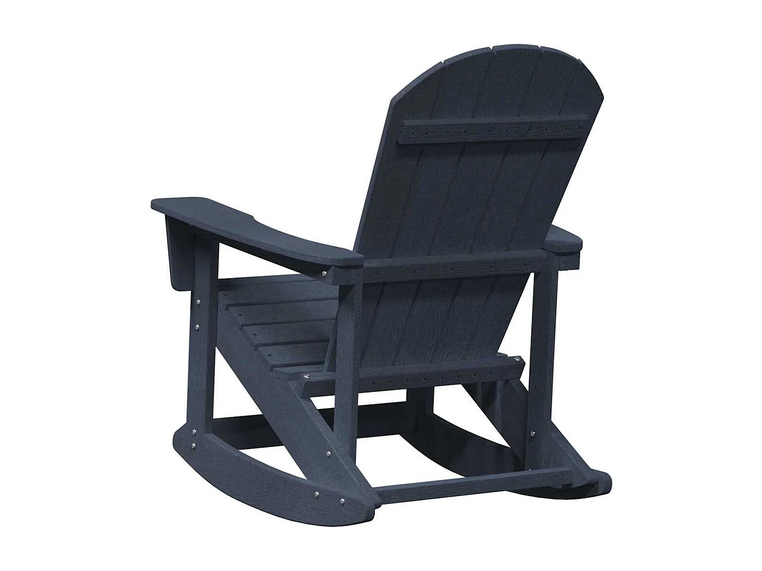 Chaise Adirondack à bascule Bleu marine 73.5 x 92 x 90 cm