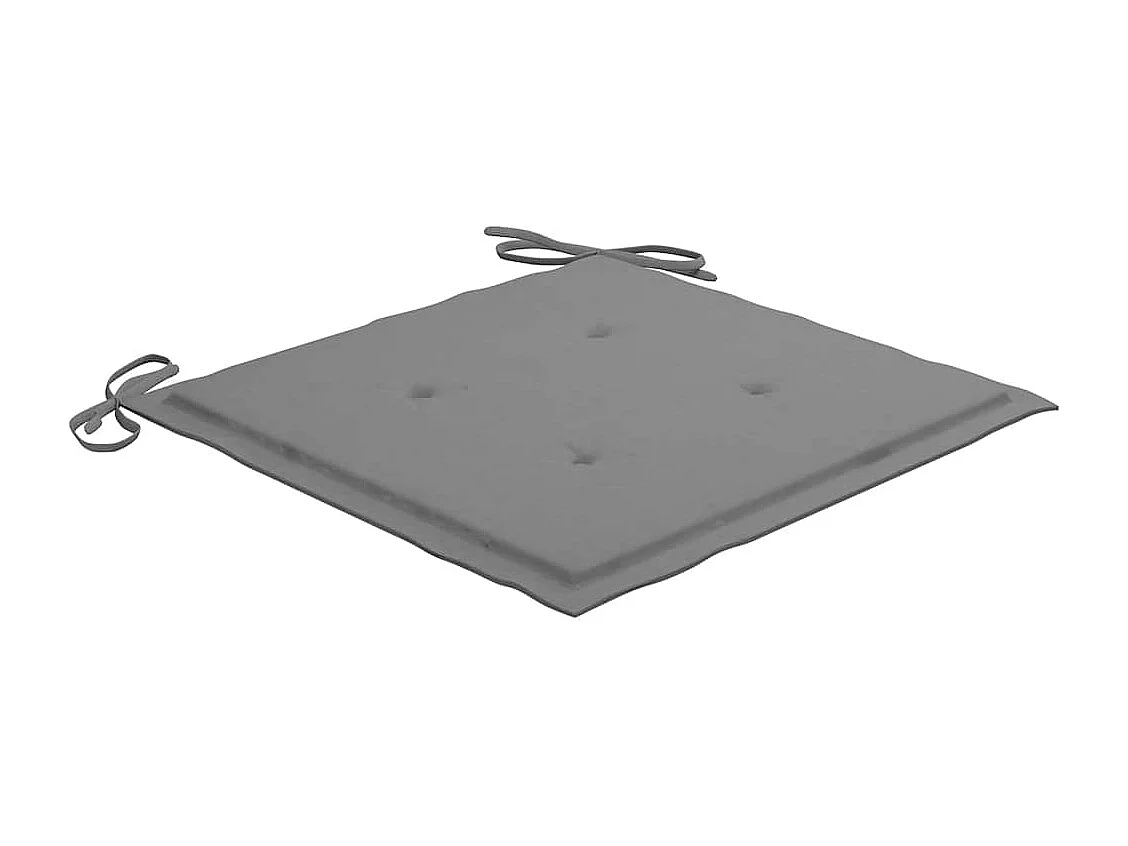 Set van 8 klapstoelen voor buiten met kussens van acaciahout