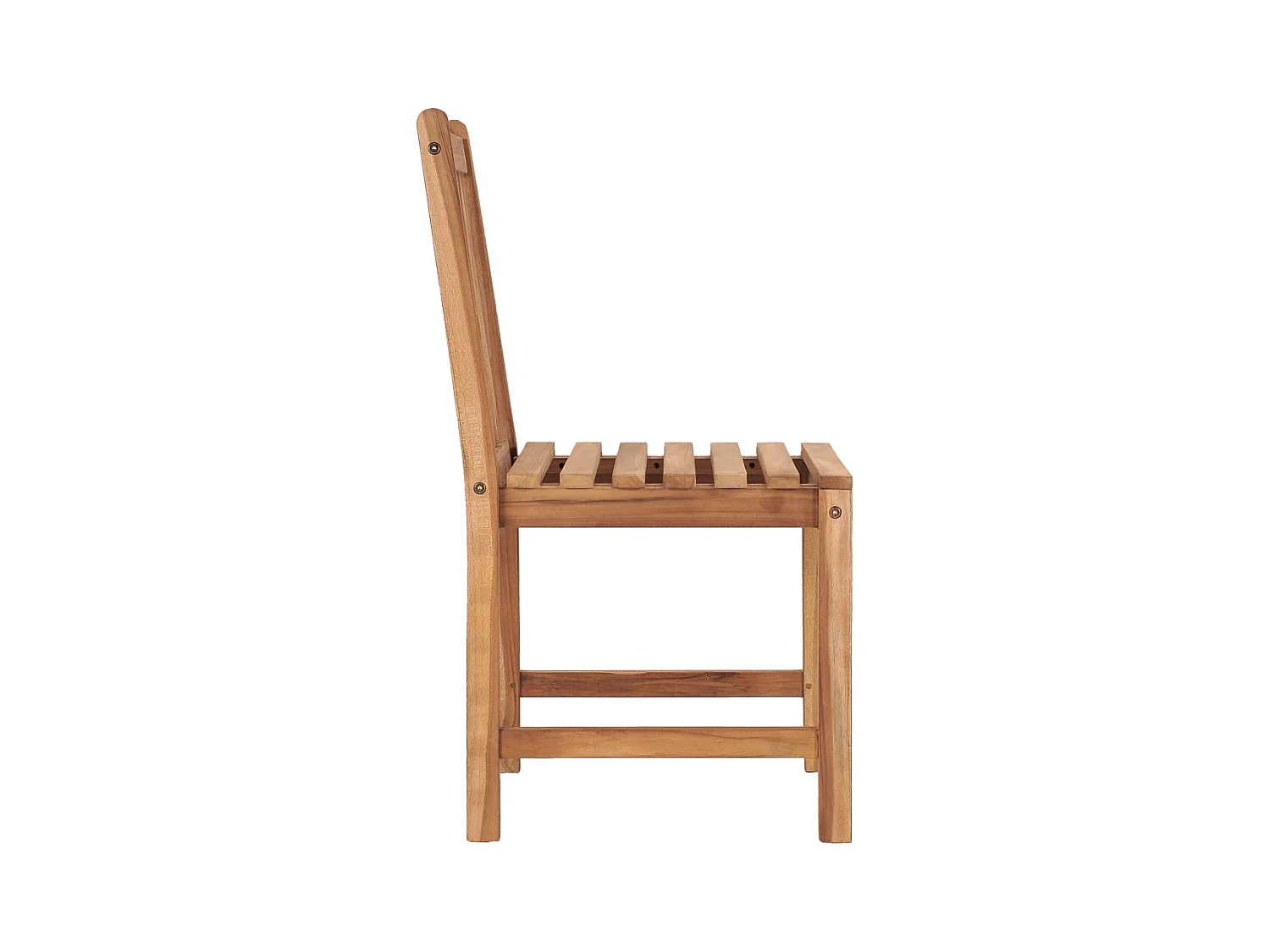 Tuinstoelenset van 8 massief teakhout