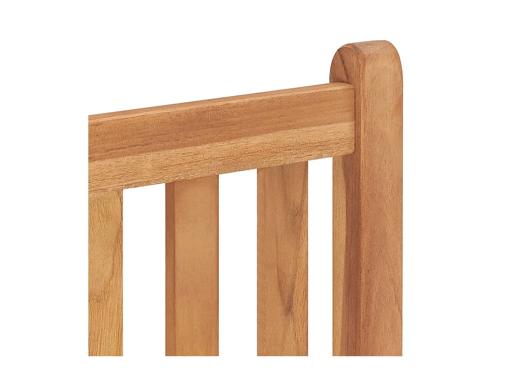 Tuinstoelenset van 8 massief teakhout