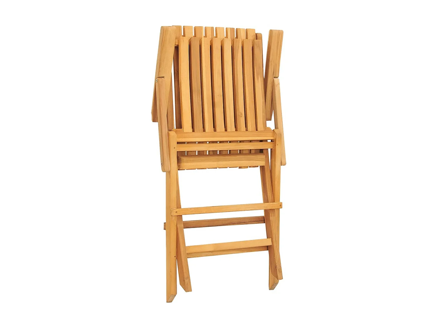 Chaises de jardin pliantes lot de 2 61x67x90cm bois massif teck