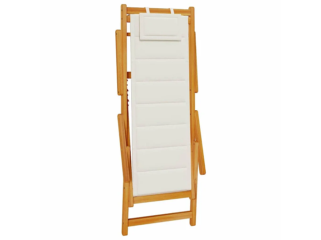 Strandstoel met kussen 2 stuks Bruin 61,5 x 123 x 82cm