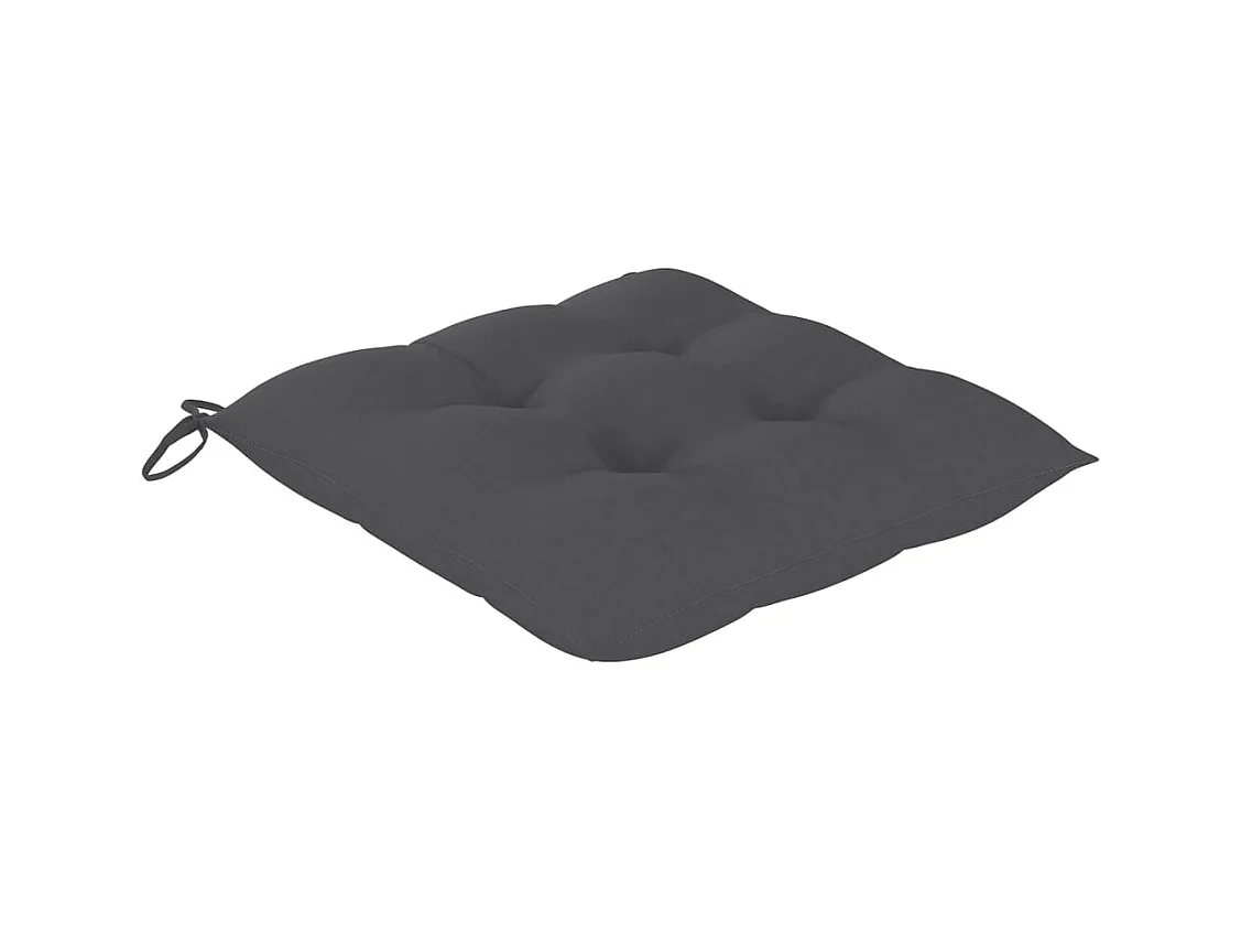 Set van 6 tuinstoelen en kussens van massief acaciahout