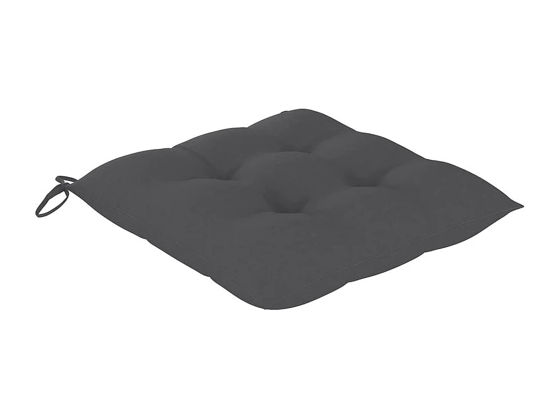 Set van 6 tuinstoelen en kussens van massief acaciahout